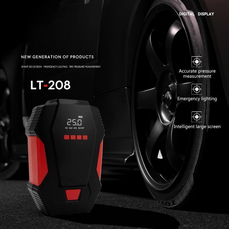Compact Air Compressor Car Tyre Pump Heavy Duty Inflator Electric Bike Motorbike