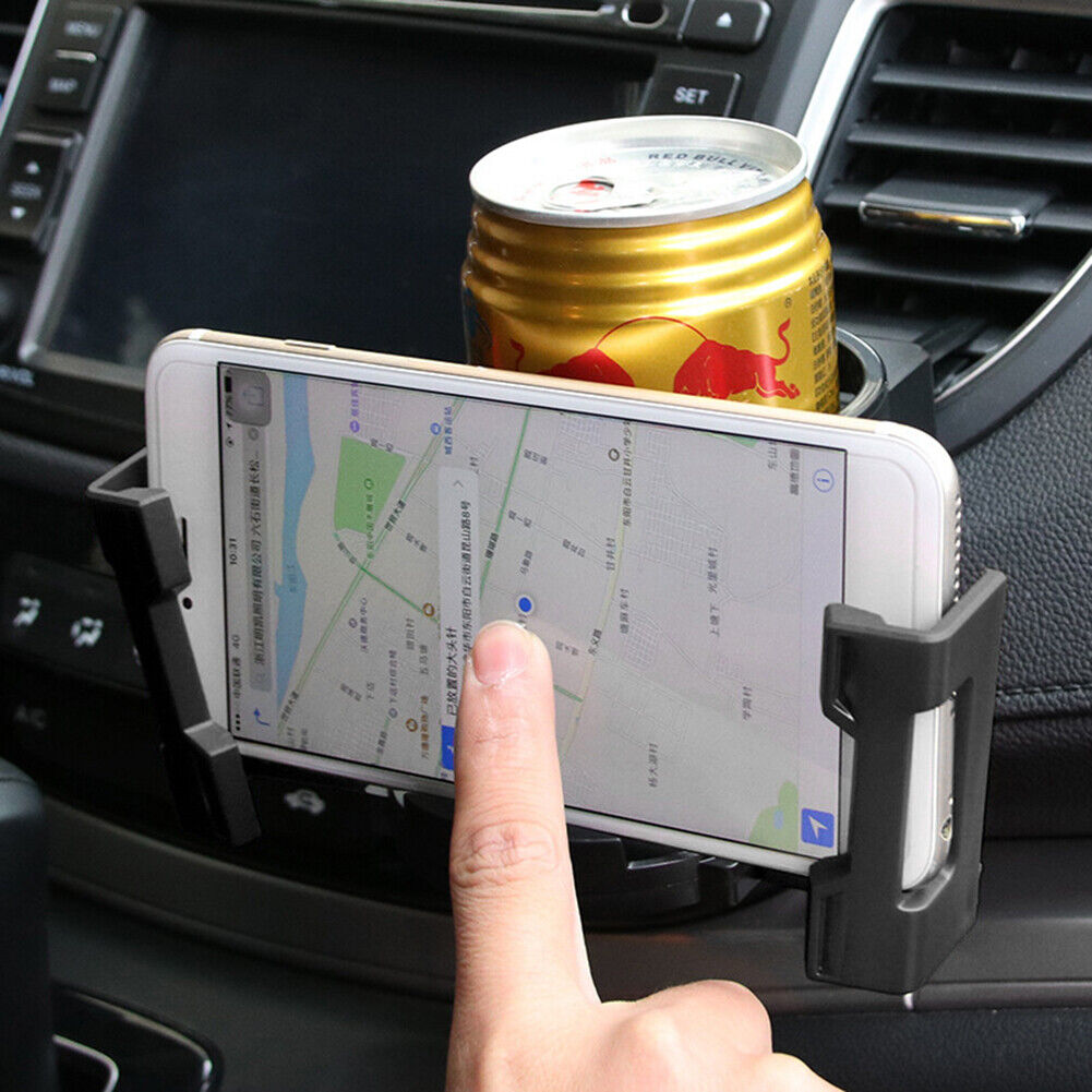 Universal 2 in 1 Car Vent Phone Cup Holder Drink Stands Interior Bracket