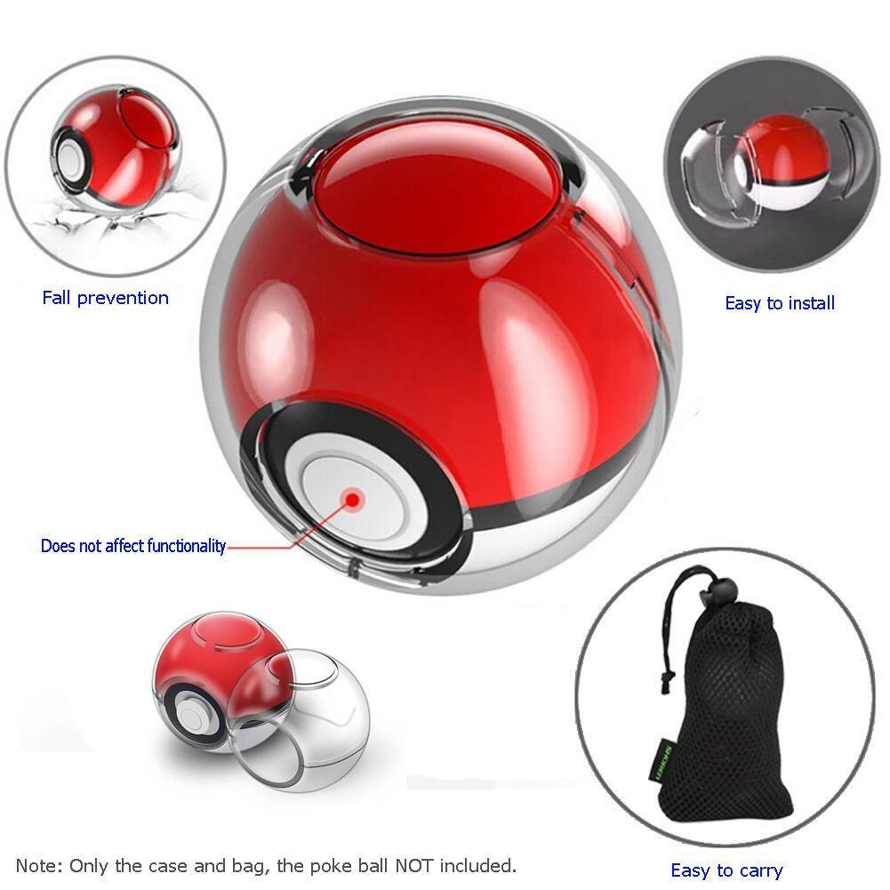 Crystal Protector Case Cover with Portable Bag for Switch Poke Ball Plus
