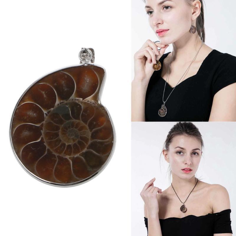 Fashion Colorful Spotted Conch Fossil Seashell Snail Pendant for  Friends