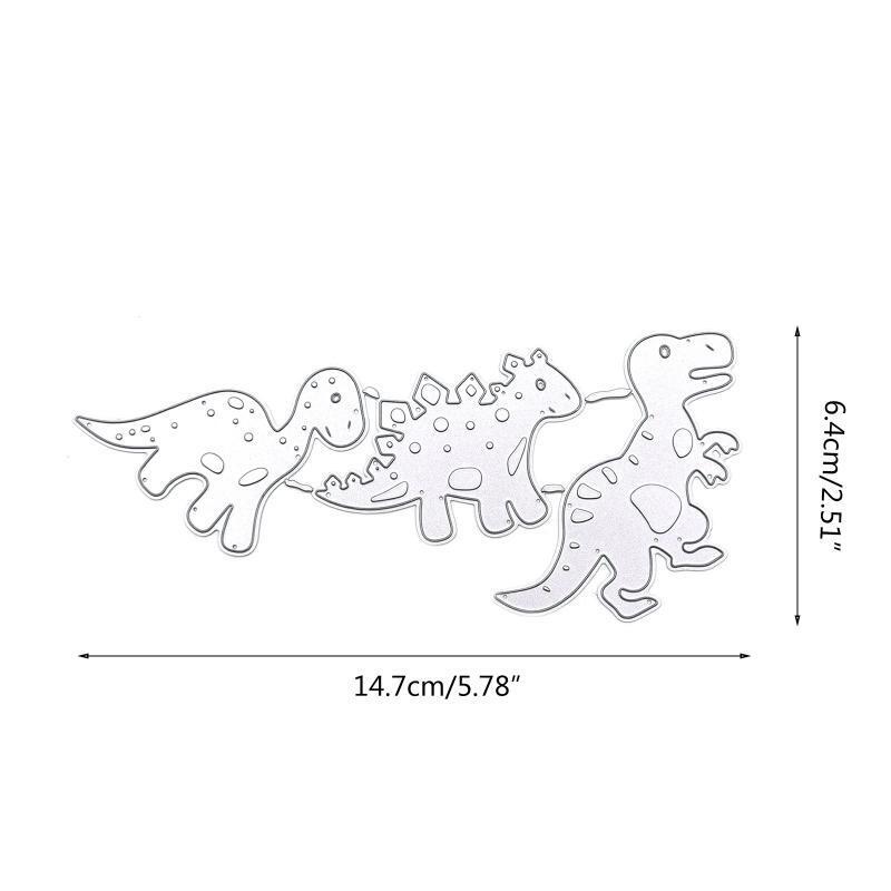 Dinosaurs Metal Cutting Dies Stencil Scrapbooking DIY Album Stamp Paper Emboss