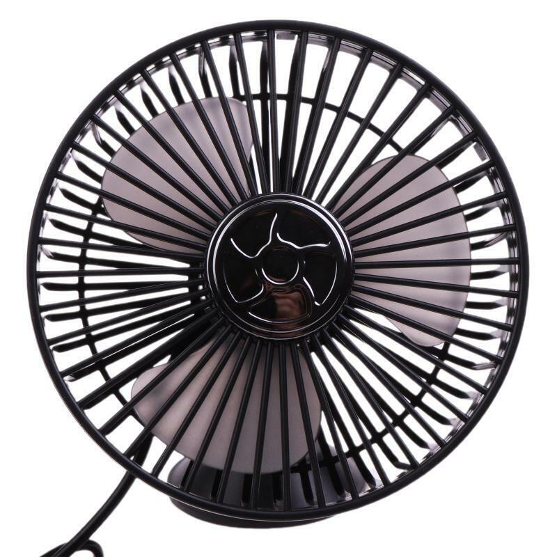 USB Car Fan with Suction Cup Dashboard Fan Car Auto Cooler for SUV RV Van Truck