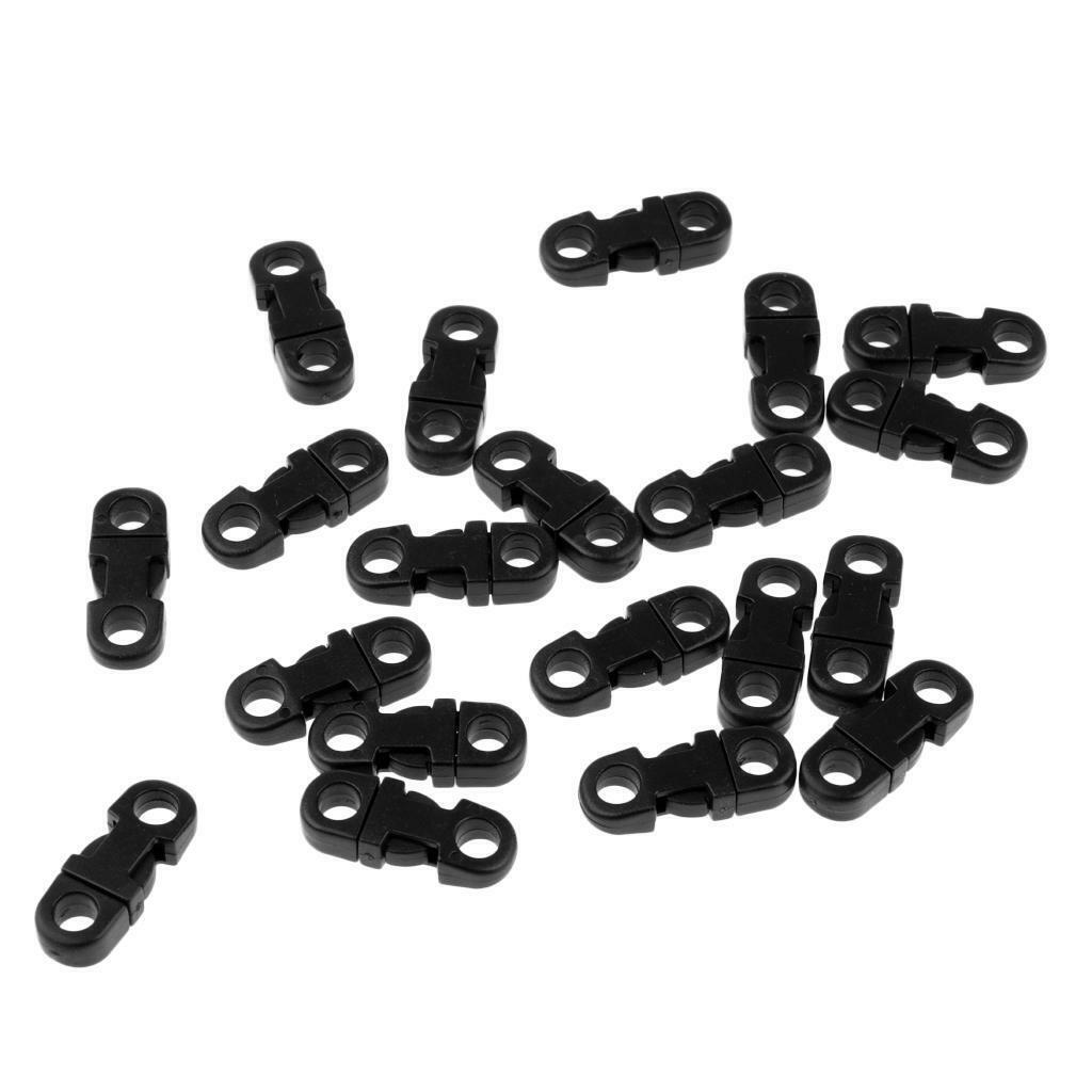 20pcs   Bracelet 5mm Cord Side Release Buckle Plastic Clip