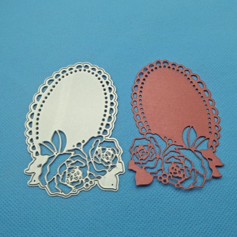 Makeup Mirror Metal Cutting Dies Stencil DIY Scrapbooking Album Paper Template