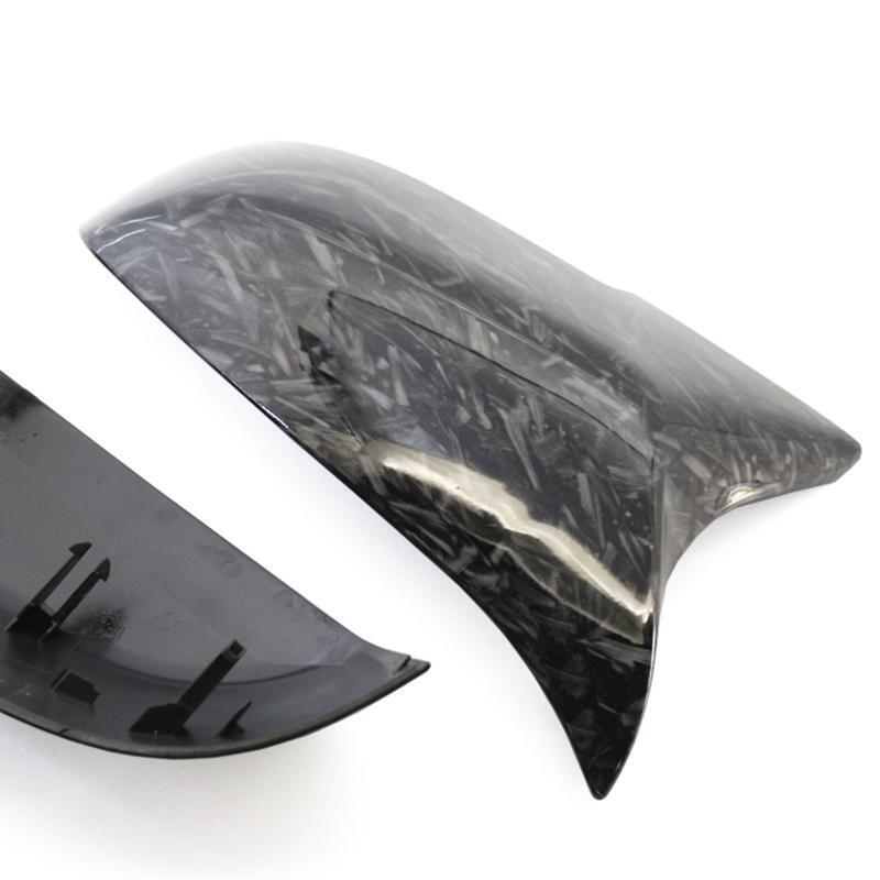 2Pcs Carbon Fiber Door Side Wing Rearview Mirror Cover Cap for BMW F20 F23 F30