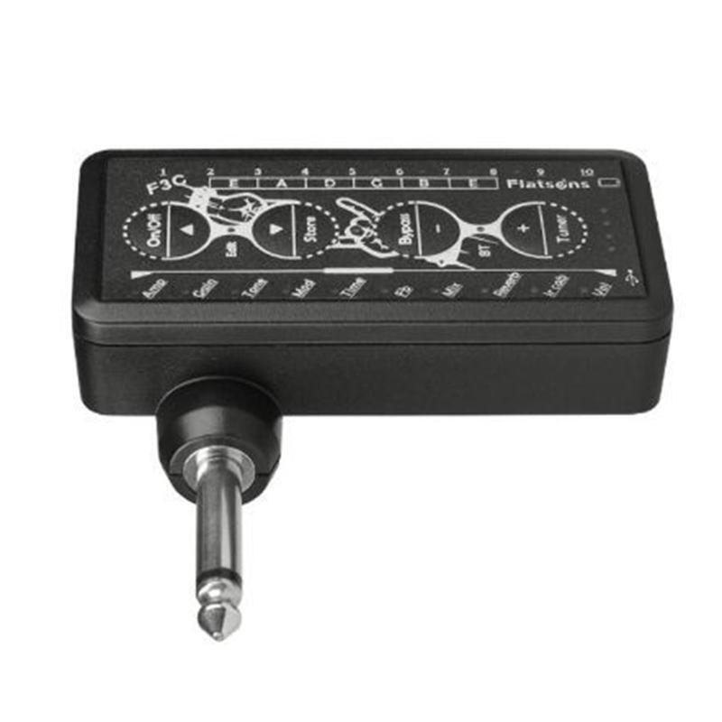Universal 3.5mm Electric Guitar Amplifier Mini Headphone Electric Amp for Bass