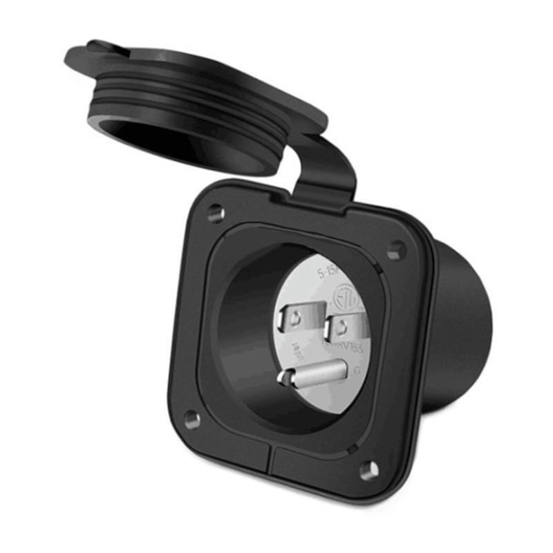 Power Inlet Port Plug 125 Volt AC Port Plug 15 Amp RVs Electrical Outlet Socket