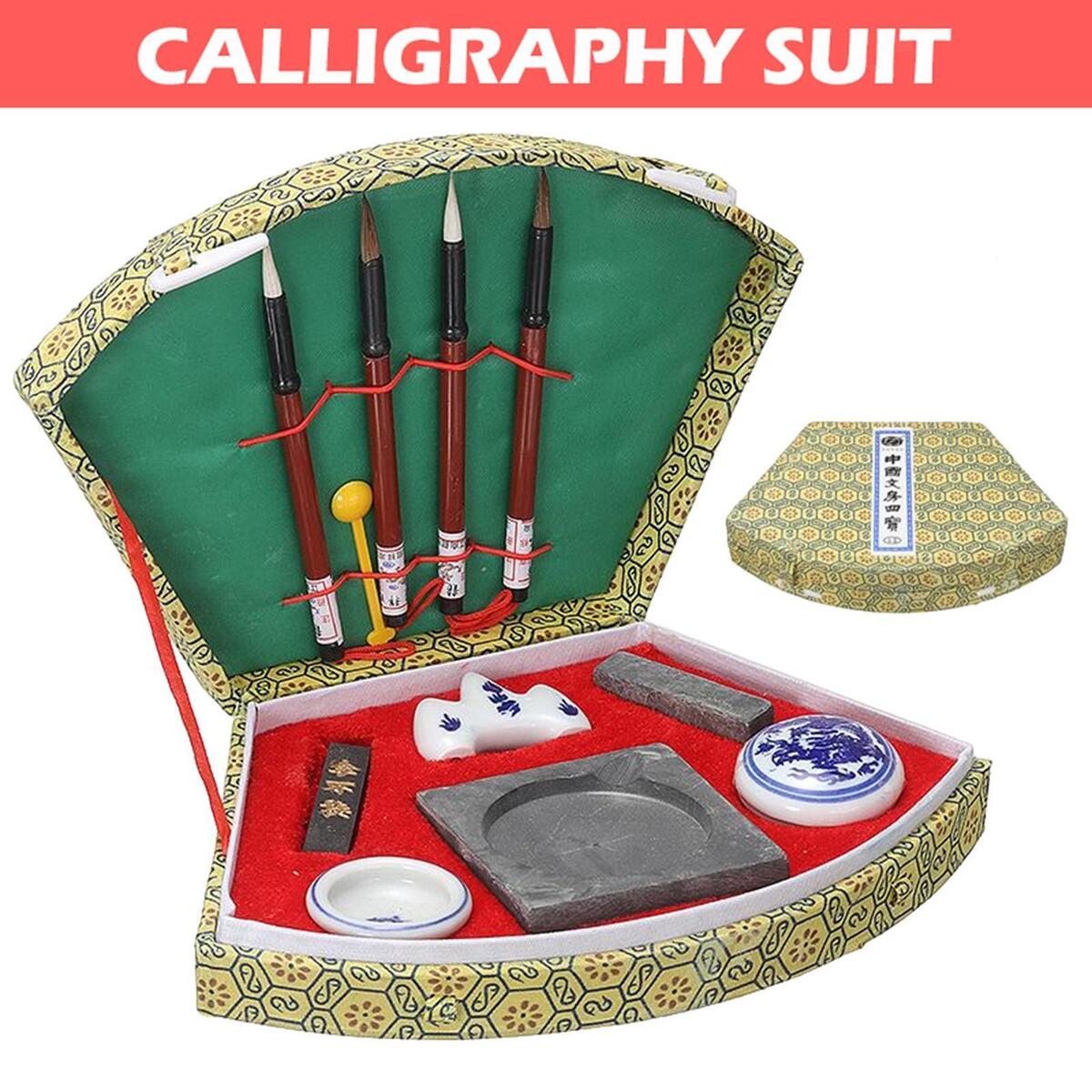 Oriental Chinese Calligraphy Brushes Set Drawing Ink Stick for Chinese Gifts