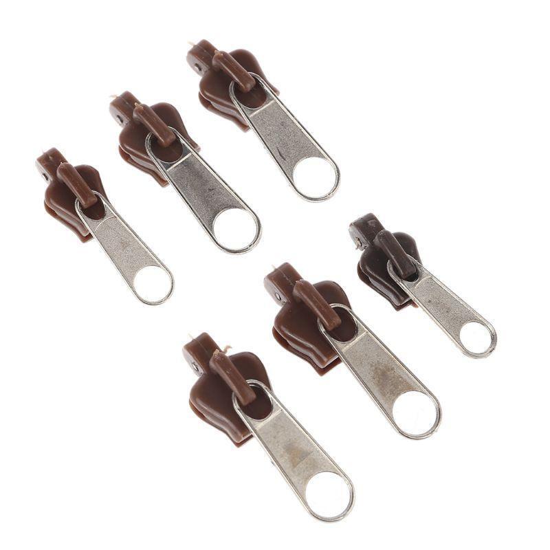 6 Pcs Universal Instant Fix Zipper Repair Replacement Zip Slider Teeth Rescue