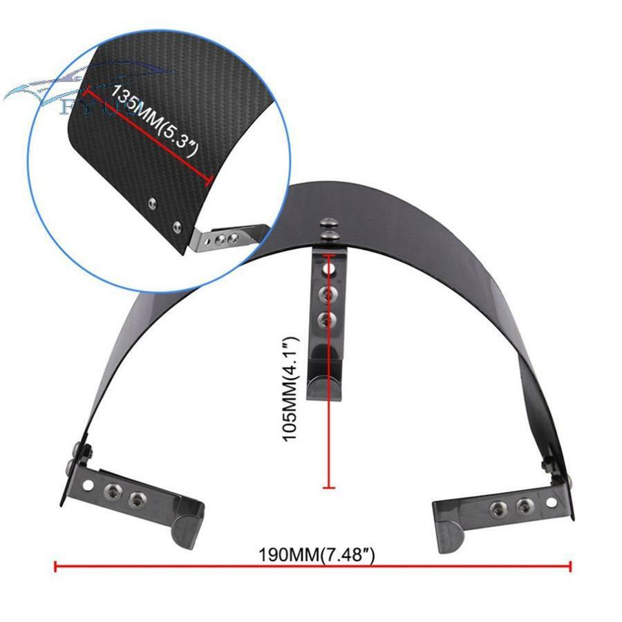 Car Air Intake Filter Stainless Steel Cover Heat Shield Matte Carbon Fiber Style