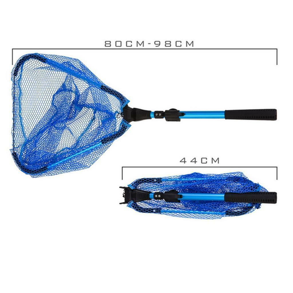 Collapsible Fly Fishing Landing Net Bass Trout Net &EVA Non-Slip Handle