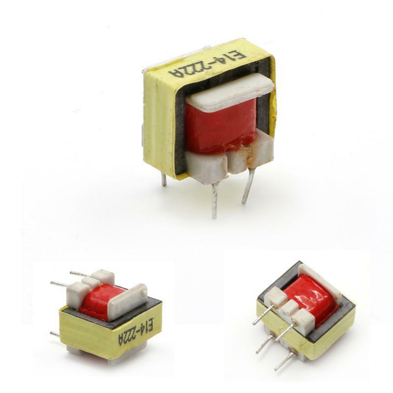 5Pcs 1300 : 8 Ohm  Audio Transformer EE14 Transformateur POS Transformador