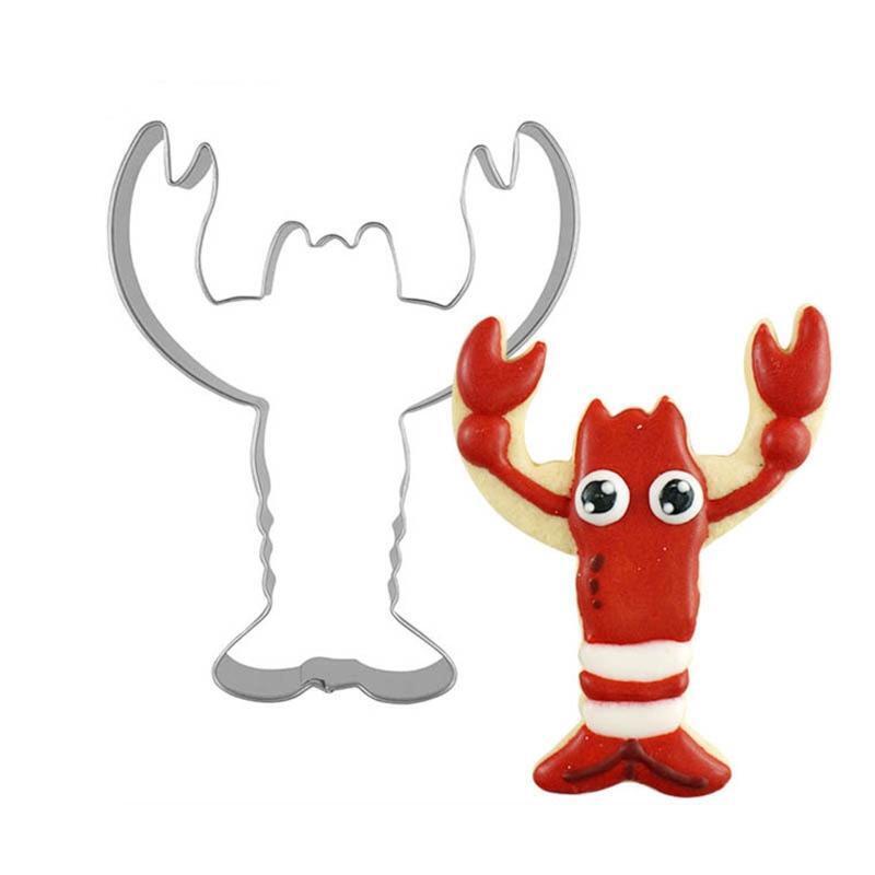 Stainless Steel Cake Decoration Fondant Cake Mold Baking Utensils Lobster Shape