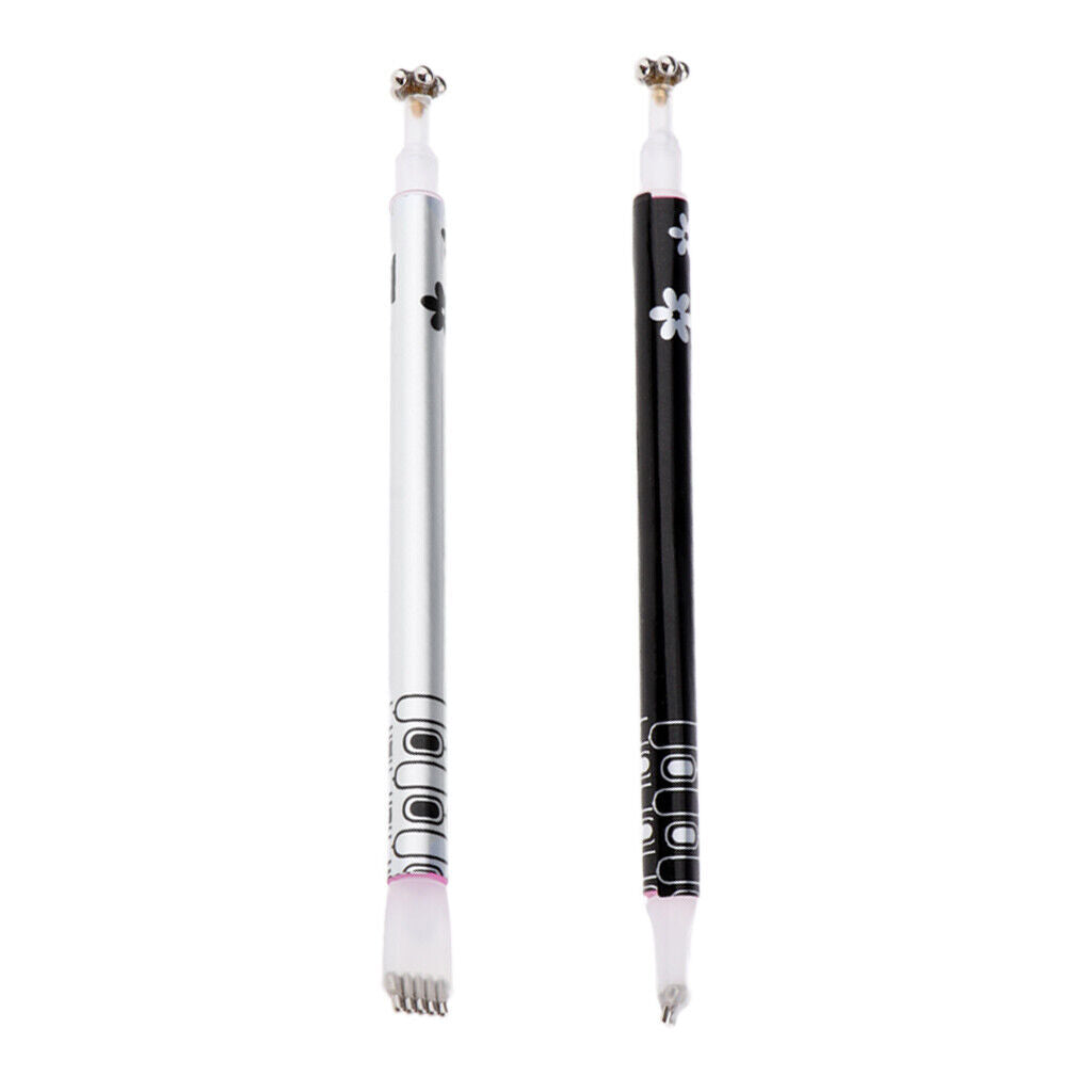 2 Pack Cat Eye Magnetic Stick for UV Gel Dual-ended Magnet Pen Manicure Nail Art