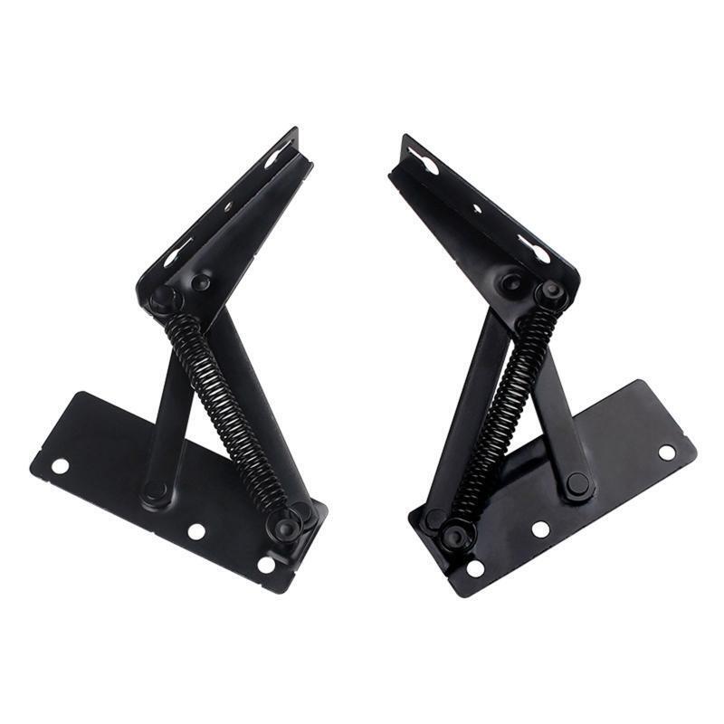 2 Pieces Adjustable Angle Mechanism Hinge Metal Steel Black Sofa Bed Bedding