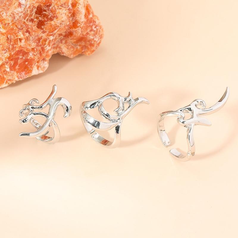 3Pcs/set Adjustable Opening Nail Charms for Women Girls Protect Fingernail