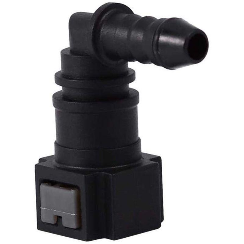 Fuel Line Rubber Nylon Coupler Motorcycle ID6 Female 7.89mm Elbow Fuel Connector