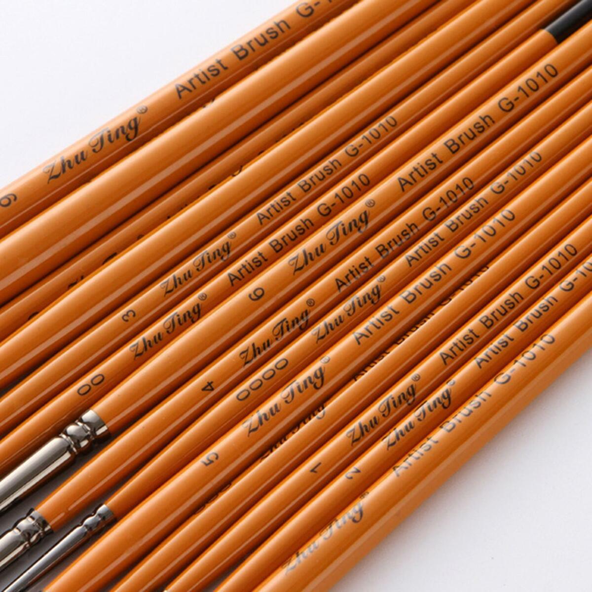 14pcs  Paint Brushes Professional Paint Brush Gouache