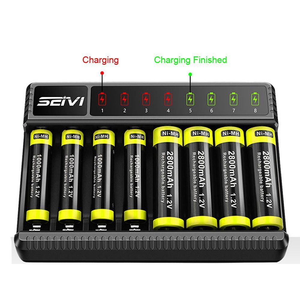 Dock Intelligent Battery Charger For AA/AAA NiMH Rechargeable Batteries