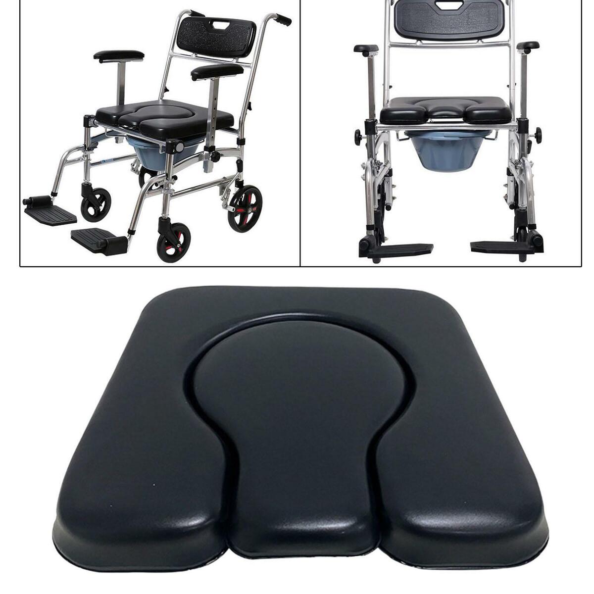 Commode Seat Cushion Removable  Durable for Bedside Commode Disabled