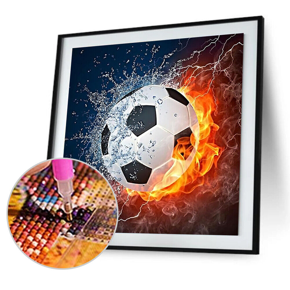 Football DIY Full Drill Round 5D Diamond Painting Embroidery Cross Stitch