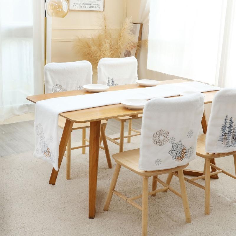 Christmas Table Runners Cloths Xmas Dinner Tablecloth Holiday Party Dresser