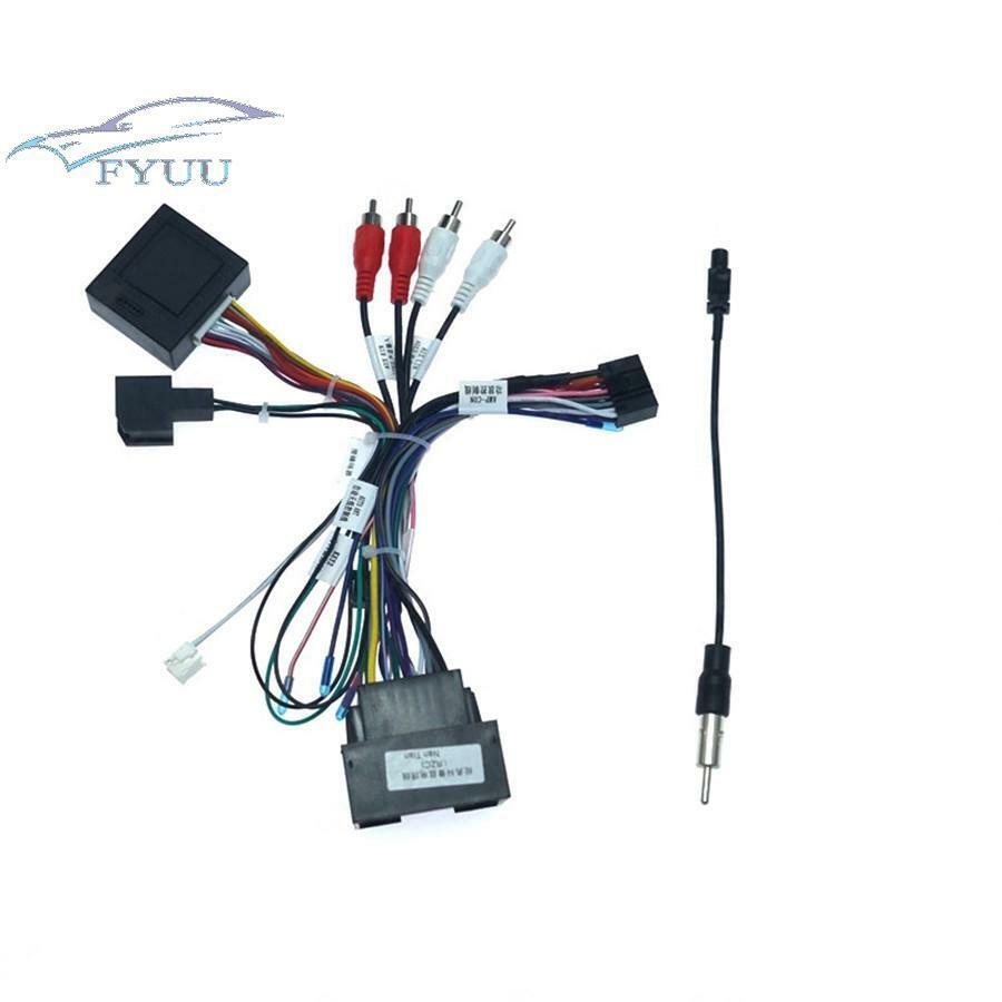 1pc Car 16 Pin Radio Player Power Cable Wire Harness W/Canbus Box For Chevrolet