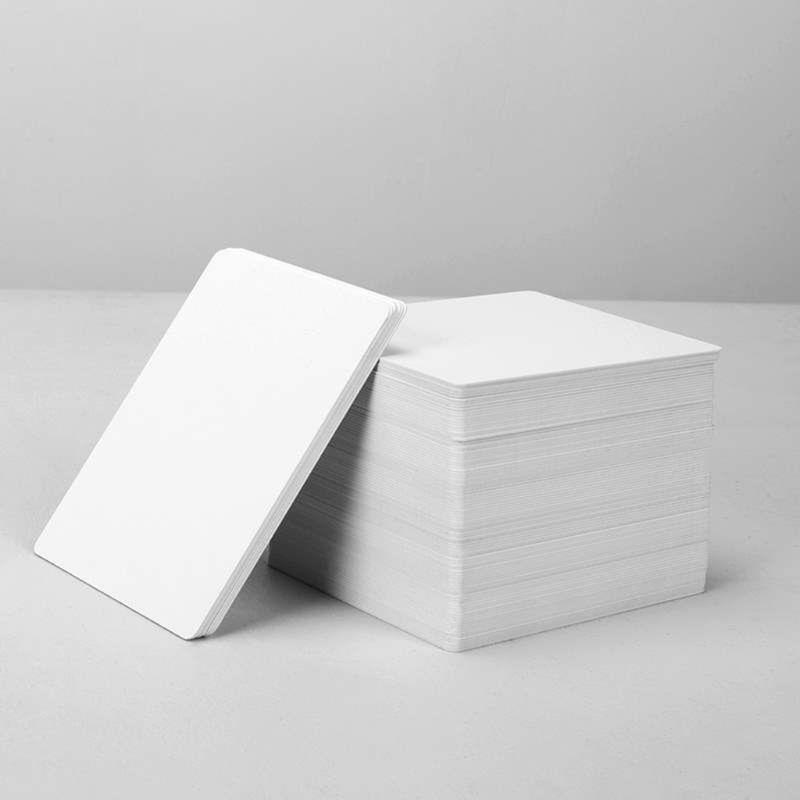 100 Premium White Blank Inkjet PVC ID Cards Plastic Double Sided Printing Cards