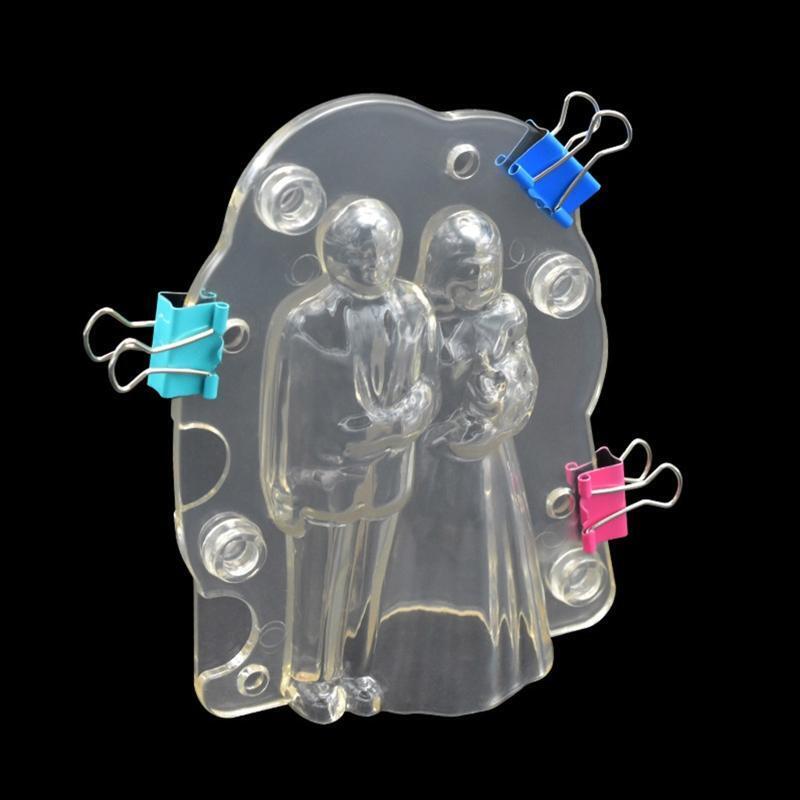 Bride & Groom Chocolate Mold Baking Tool for DIY Cake Pudding Chocolate Jelly