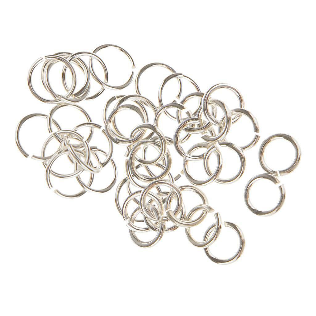40 Piece 925 Sterling  Jump Rings Split Rings Jewelry Making Connector