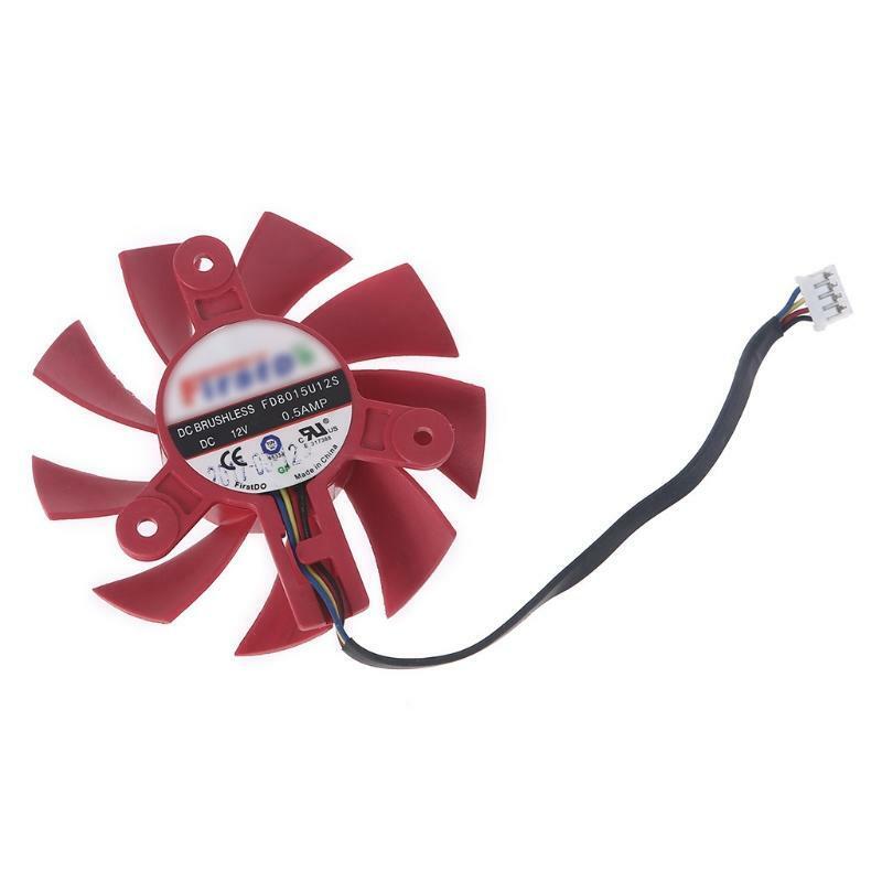 FD8015U12S 4Pin 12V 0.5A Cooler Fan Graphics Card Cooling VGA Fan for AMDRX570