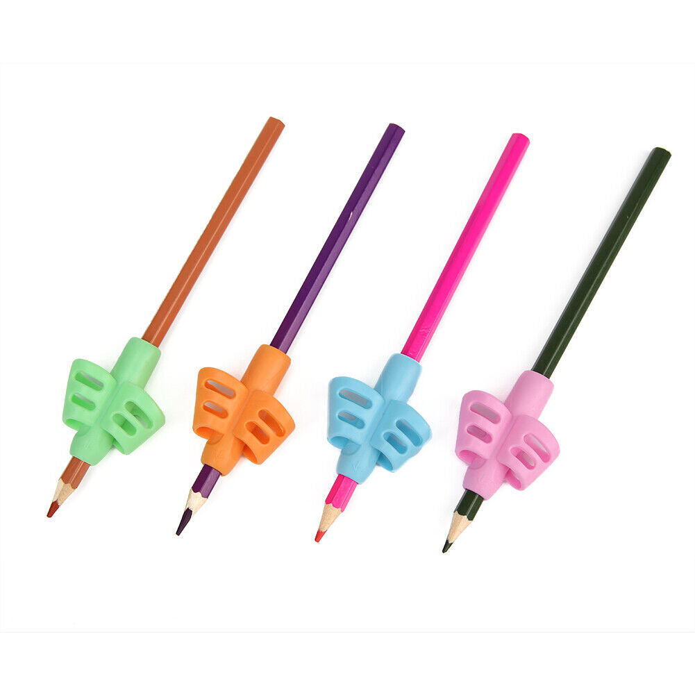 4pcs Hollowed Kids Writing Pencil Holder Pen Grip Posture Correction Tools