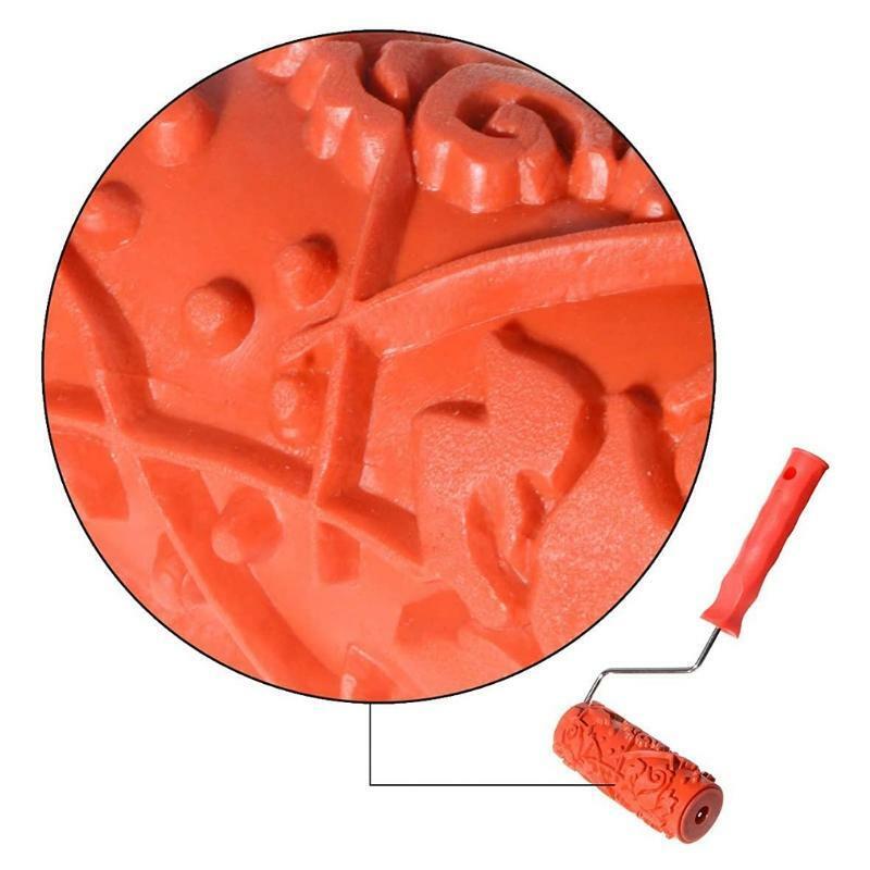 Decorative Art Roller Texture Roller with Plastic Handle Decorative Art Roller