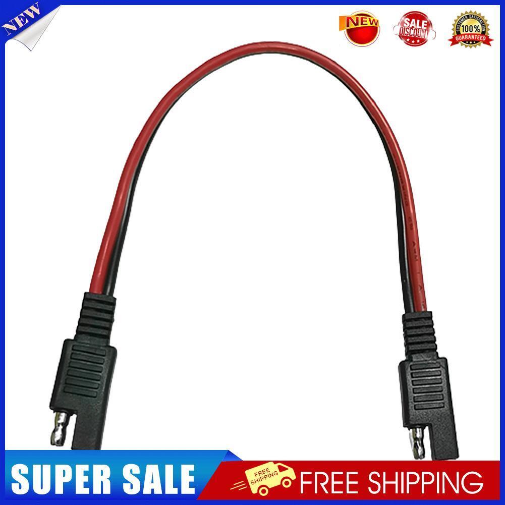 2 Pin Plug Wire 14AWG 30cm SAE to SAE Power Automotive Extension Cord Cable