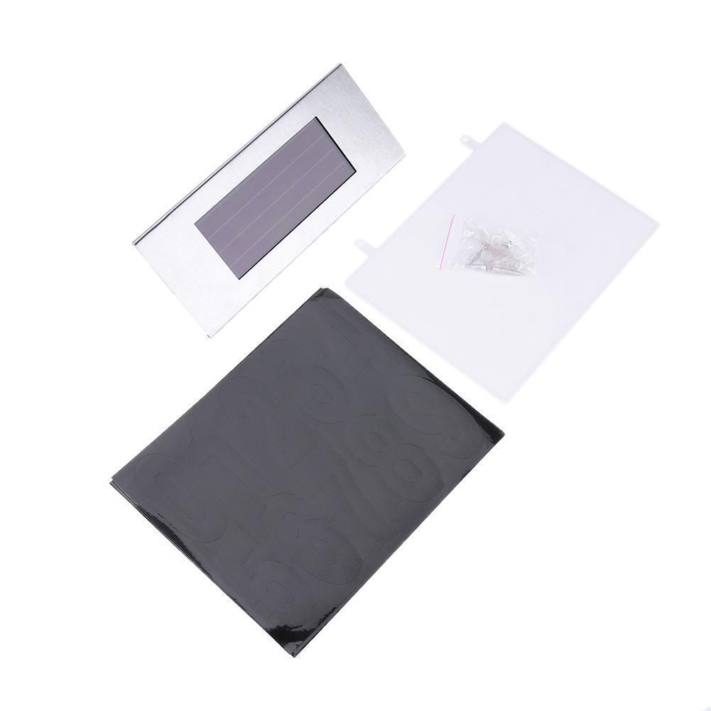 LED Waterproof Number Doorplate Solar Lamp Outdoor House Indicating Lights