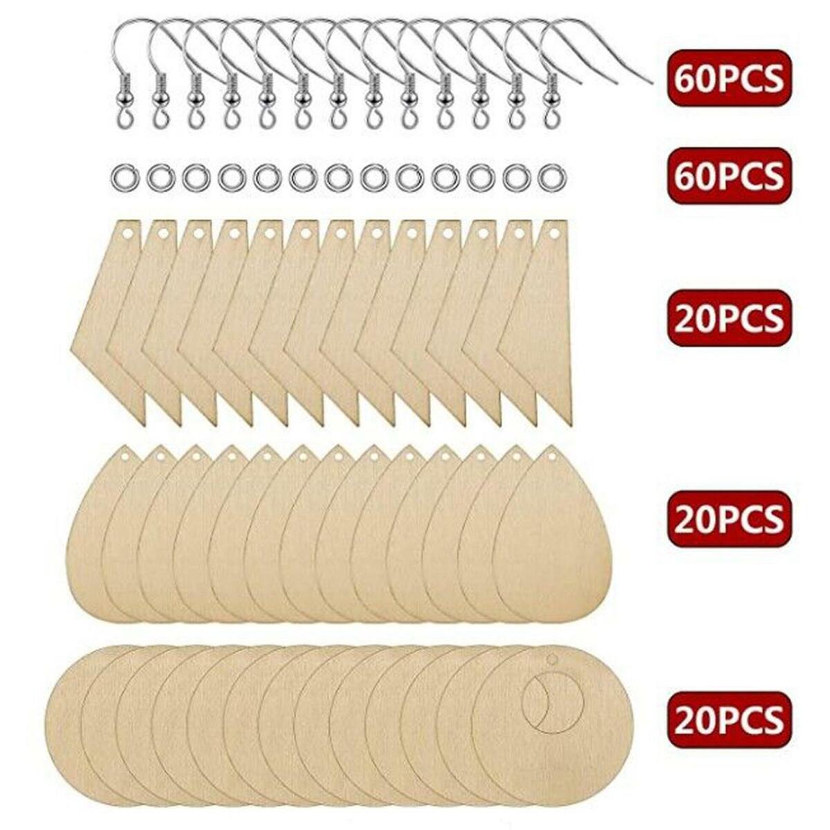 180 Pieces  Earrings Blank  Charms Pendants for DIY Earring