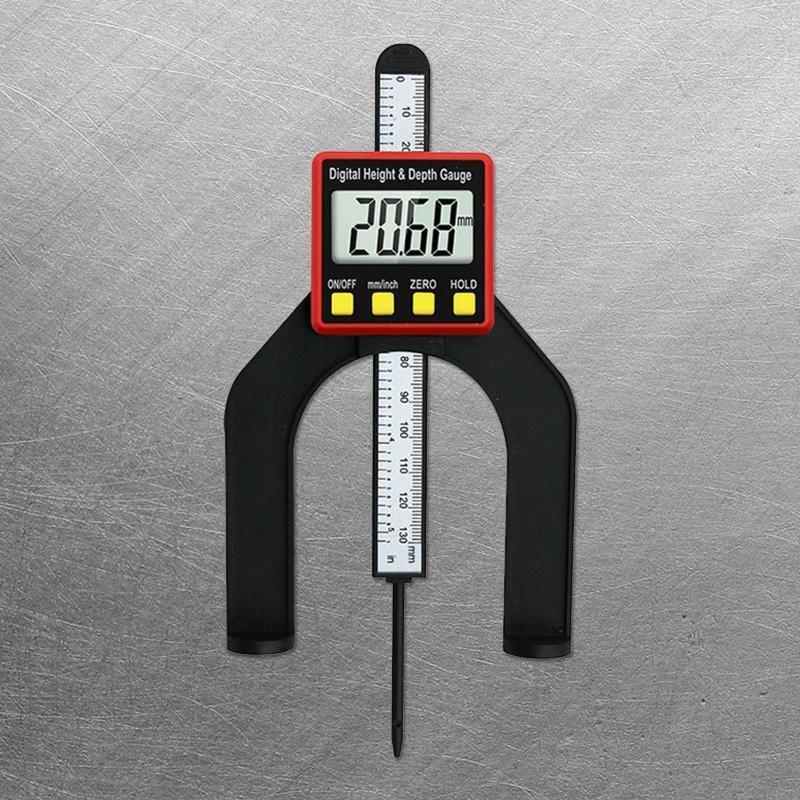 Mini Height Gauge Depth Gauge for Saw Table Thickness Gauge with Magnetic Feet