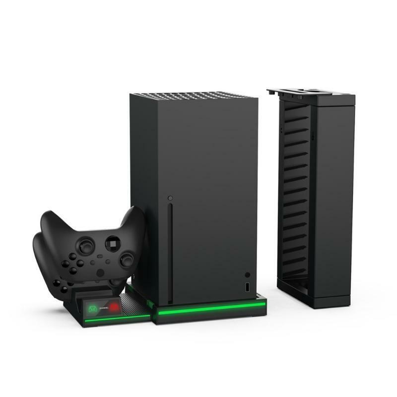 Charging Stand for X Series X,Twin Charger Station Dock w/ 14 Game Cards Storage
