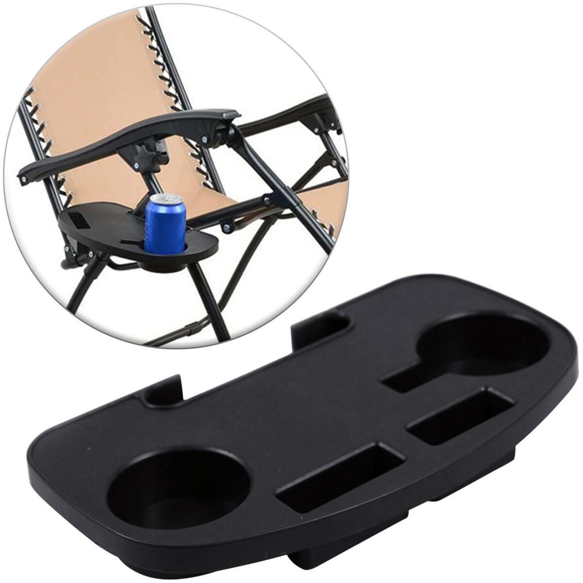 Recliner Cup Holder Folding Reclining Chairs Beverage Tray  Lounger