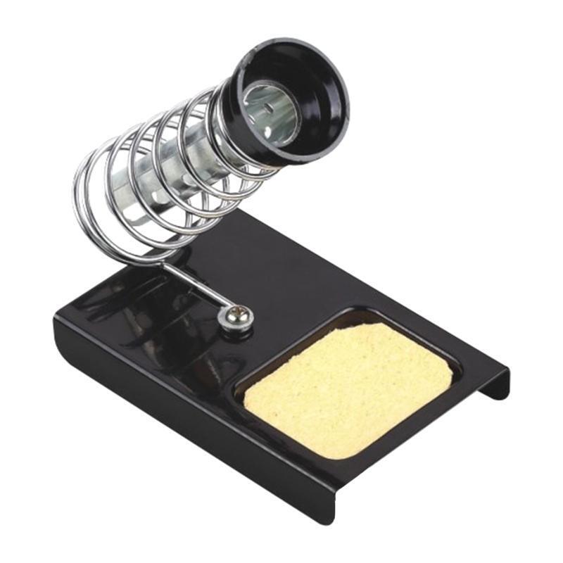 Soldering Iron Stand Heavy Duty Solder Iron Holder Metal Base w Cleaning Sponge