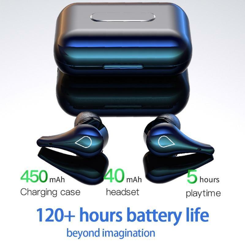 Bluetooth-compatible Earphones Waterproof Wireless Bluetooth-compatible 5.0 TWS