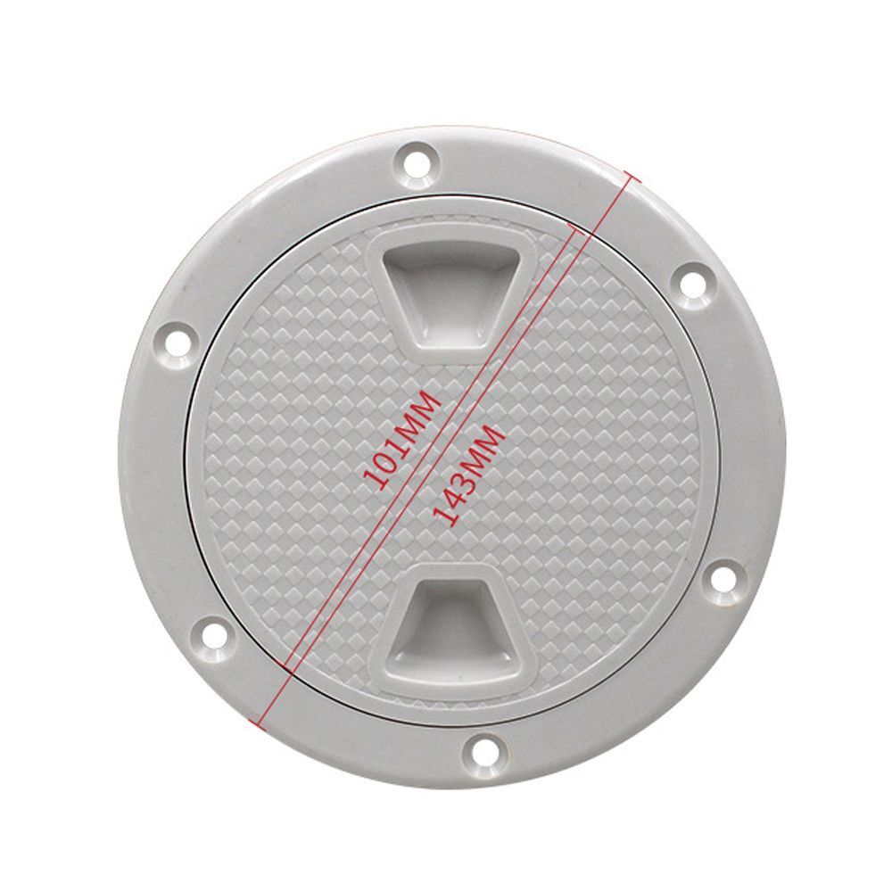 Ship Round Non-slip 4 Inch White Sailing Inspection Marine Boat Deck Cover Lid