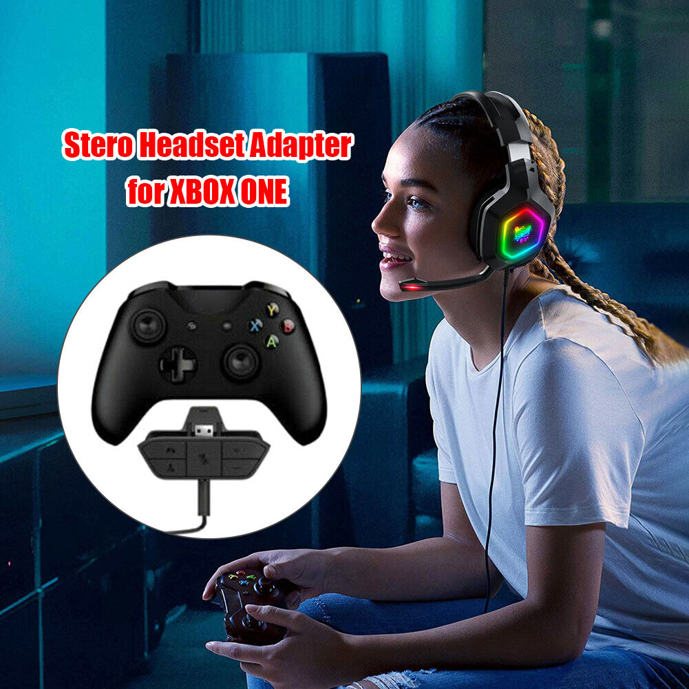 Stereo Headset Adapter for Xbox One Controller Accessories Audio Converter