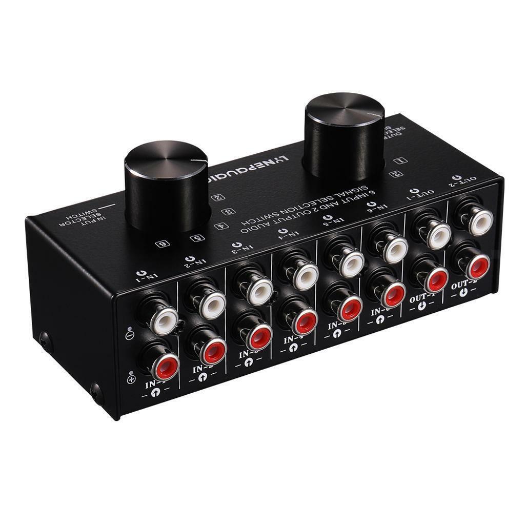 Port Input 6 Output Video  AV   Switch Switcher Selector Box