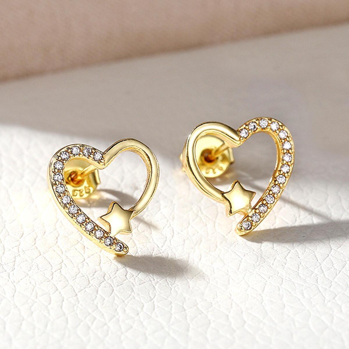 Heart  Earrings Small Heart Hoop Earrings for  Teen
