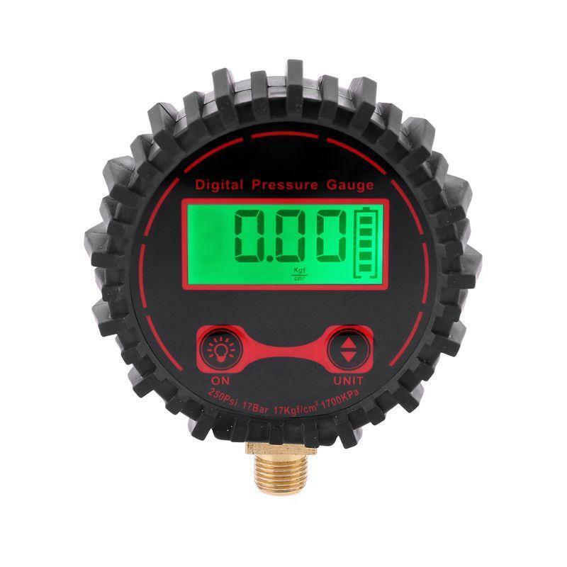 250PSI Digital Tire Pressure Gauge Car Pressure Tester M11*1 Thread with Light