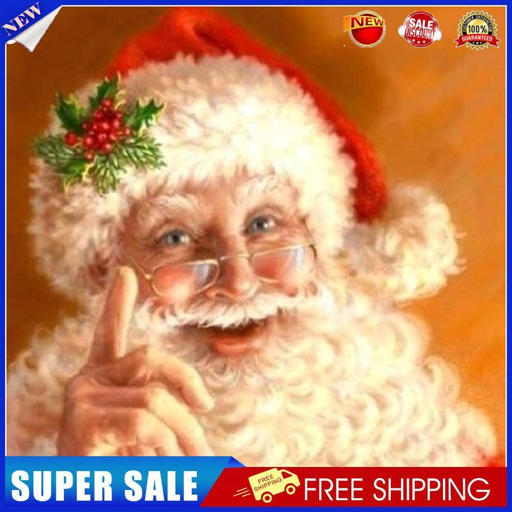 5D DIY Christmas Santa Claus Full Round Drill Diamond Painting Kit Craft