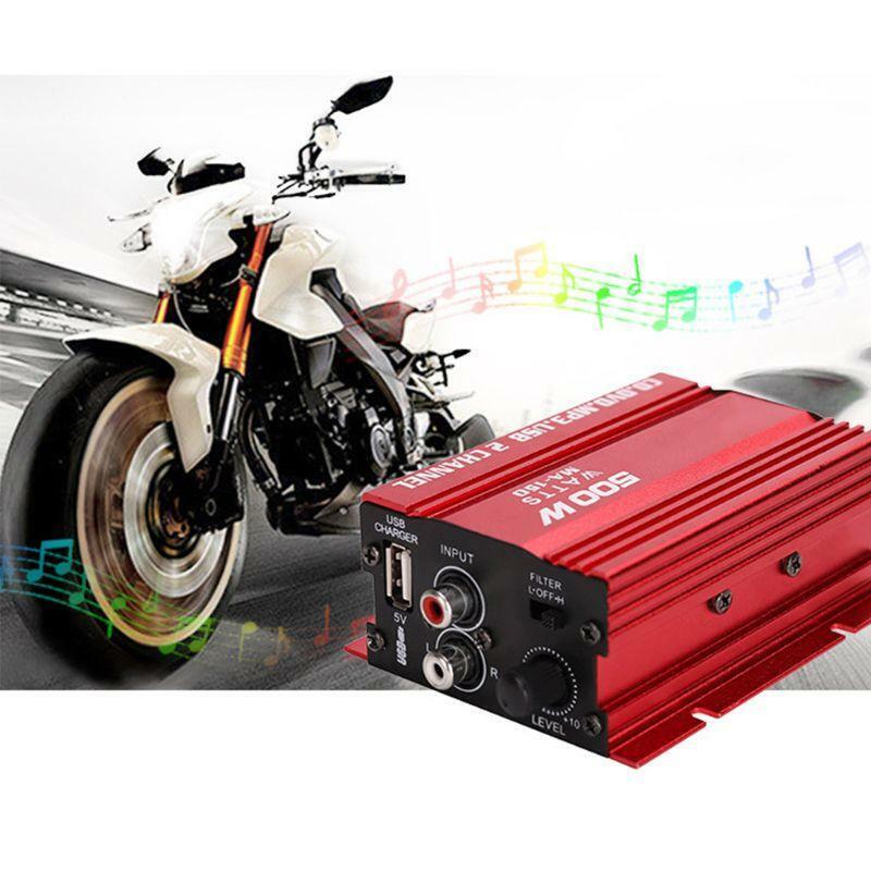 Mini Hi-Fi 18W 2 Channel Stereo Audio Amplifier For Car Auto Motorcycle