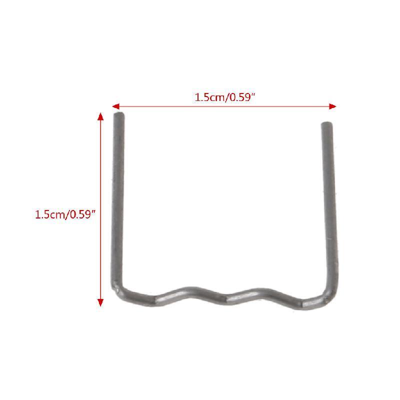 100 Pcs Wave Flat Hot Staples for Plastic Stapler Repair Welder 0.8mm Hot Staple