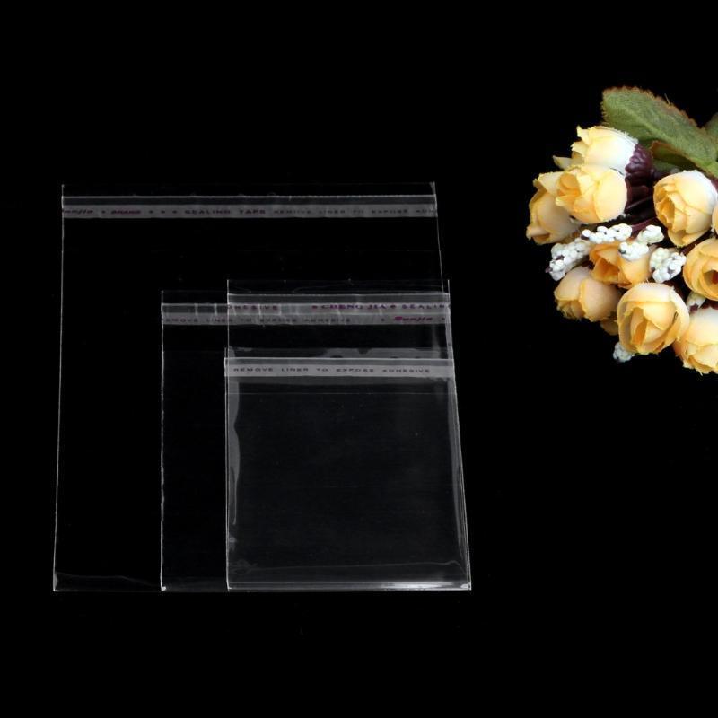 100x Self Adhesive Sealing OPP Bags Great for Soap Candle Gift Wrapping Pouch